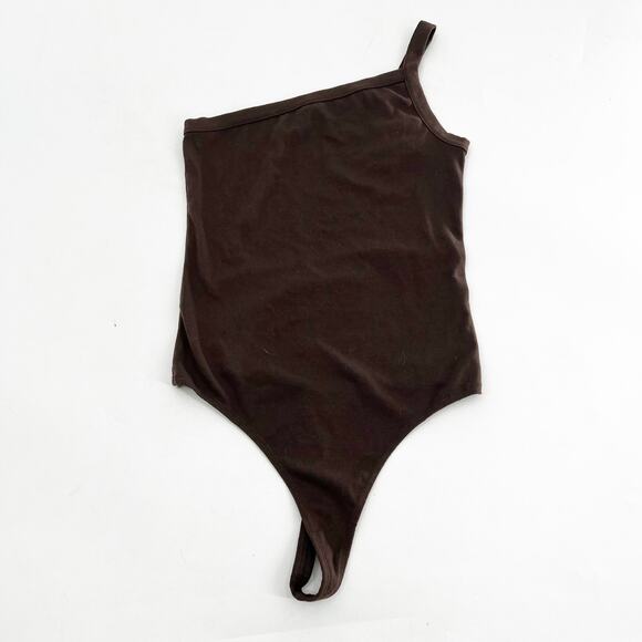 Melrose and Market Open Shoulder Brown‎ Bodysuit Small - Picture 2 of 4